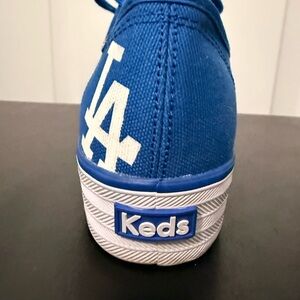 LA Dodgers Keds Size 8 Women’s Platform Low-Top Sneakers EUC Los Angeles MLB